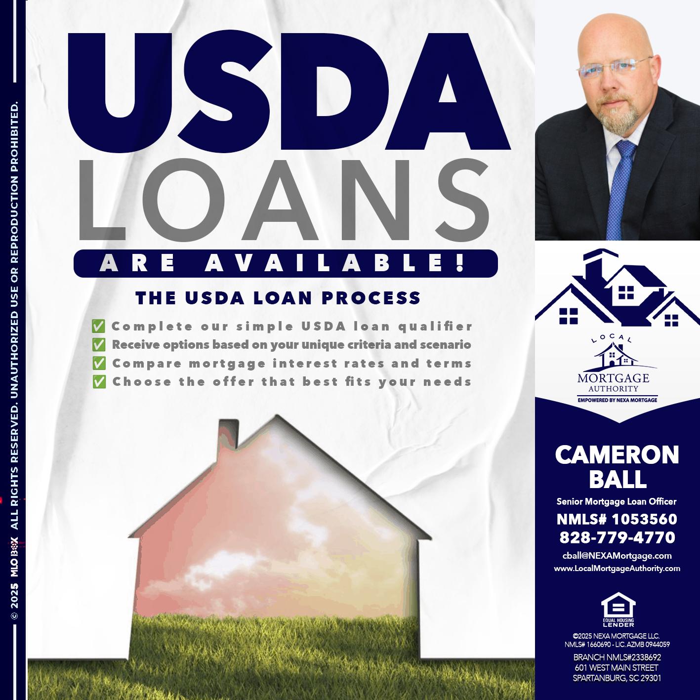 USDA LOANS - Jonathan Leidel -Producing Branch Manager