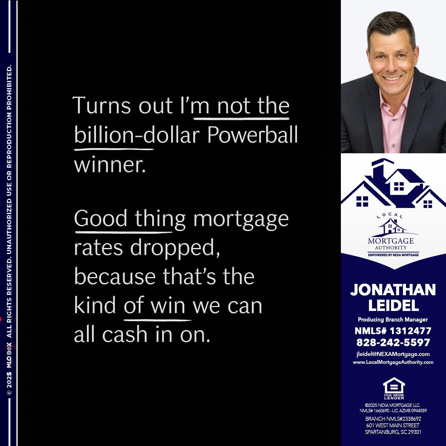 TURNS OUT - Jonathan Leidel -Producing Branch Manager