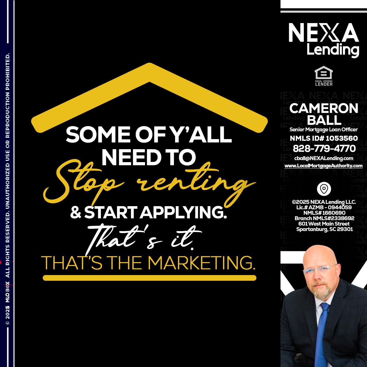 some of you - Jonathan Leidel -Producing Branch Manager