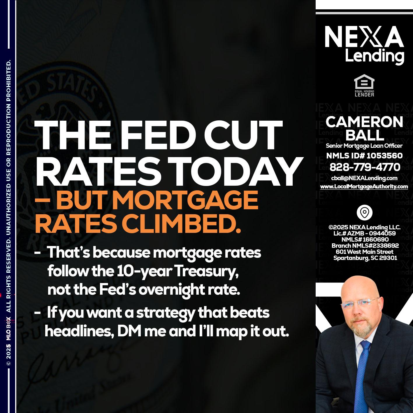 THE FED CUT - Jonathan Leidel -Producing Branch Manager