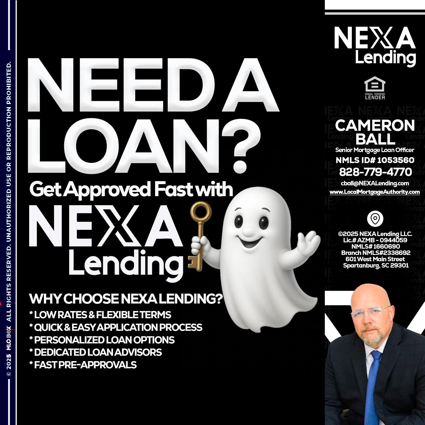 NEED A LOAN? - Jonathan Leidel -Producing Branch Manager
