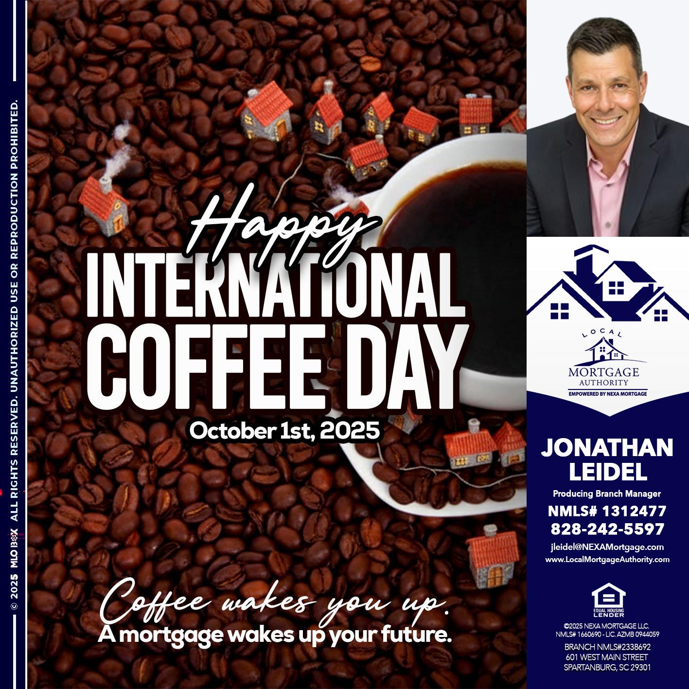INTERNATIONAL COFFEE DAY - Jonathan Leidel -Producing Branch Manager