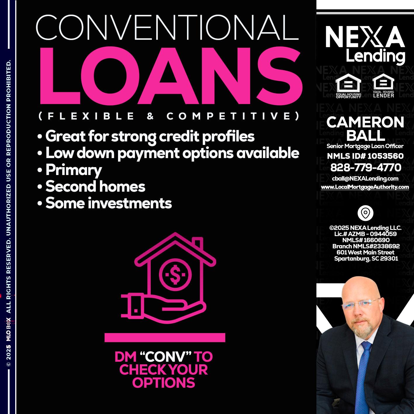 CONVENTIONAL LOANS - Jonathan Leidel -Producing Branch Manager