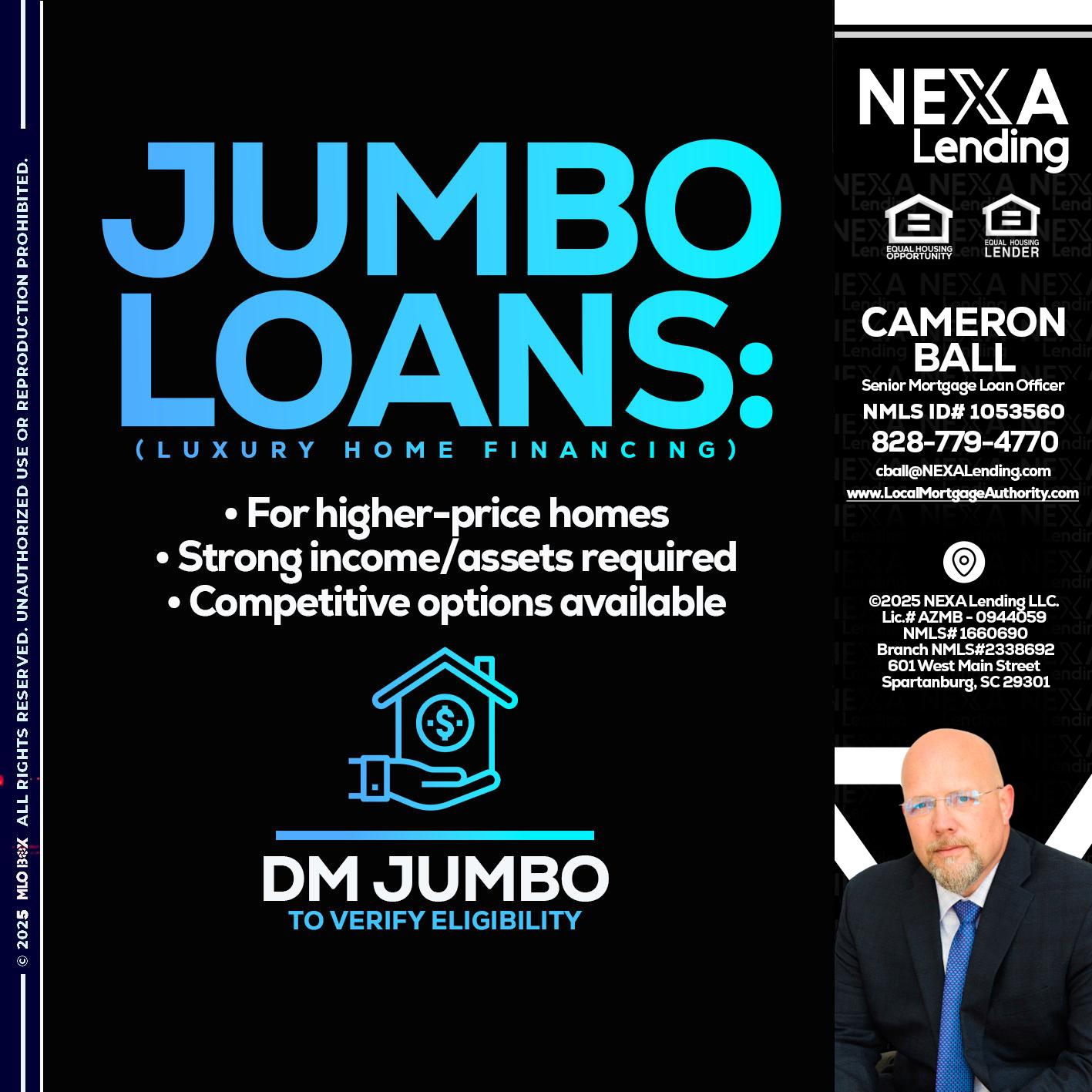JUMBO LOANS - Jonathan Leidel -Producing Branch Manager