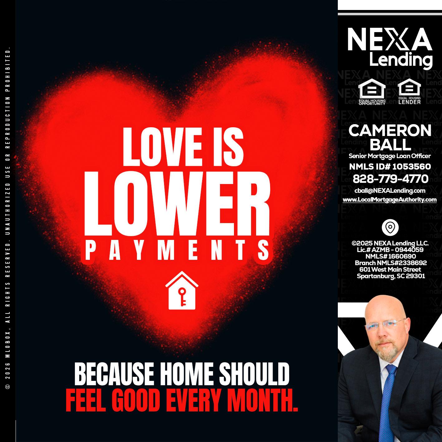 LOVE IS LOWER - Jonathan Leidel -Producing Branch Manager