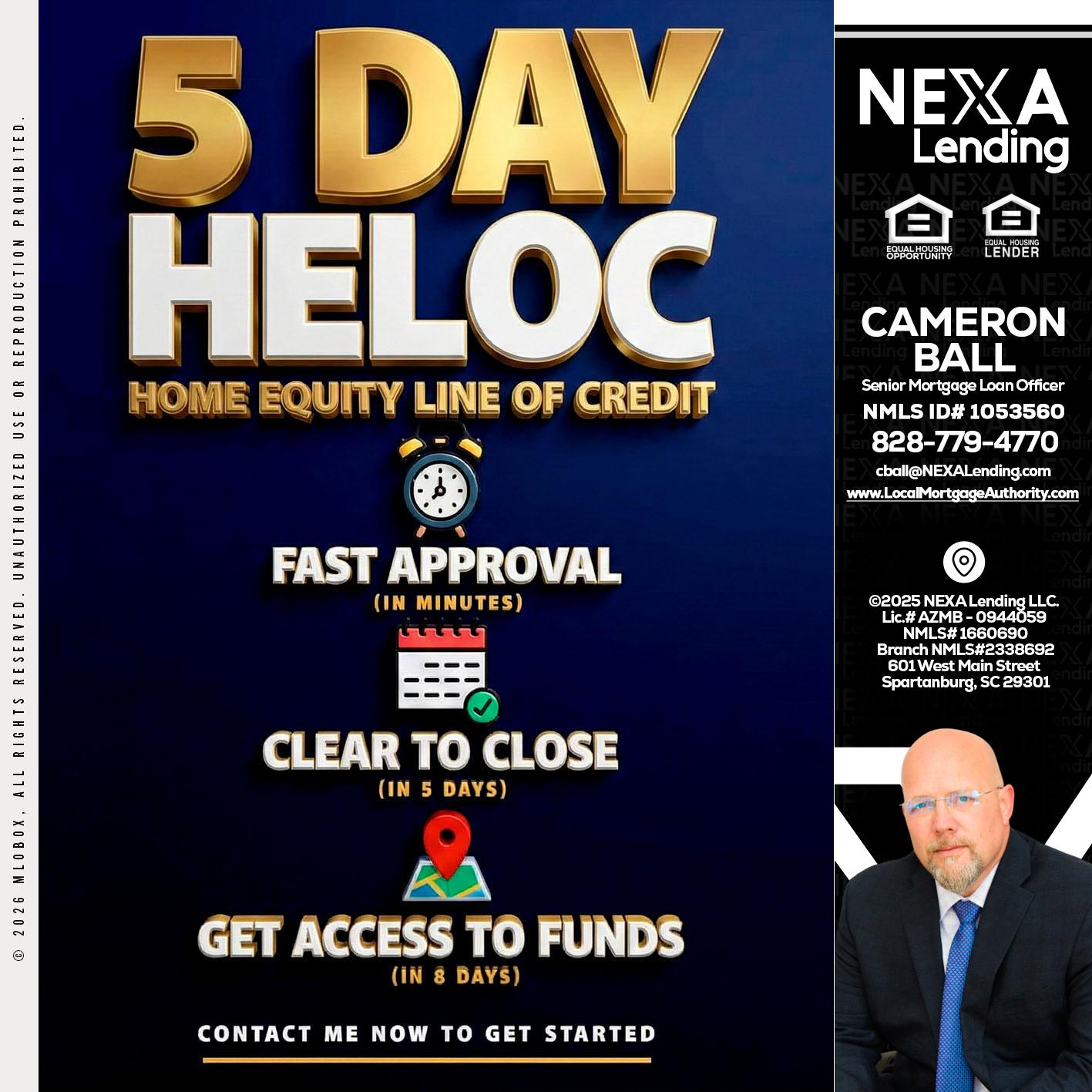 5 day hello - Jonathan Leidel -Producing Branch Manager