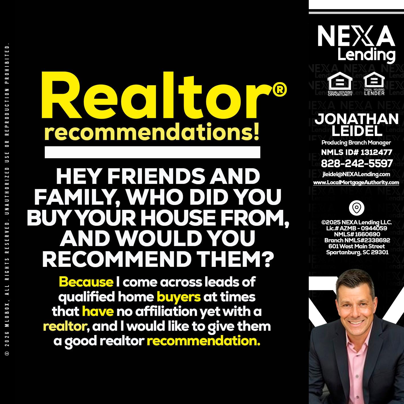 REALTOR - Jonathan Leidel -Producing Branch Manager