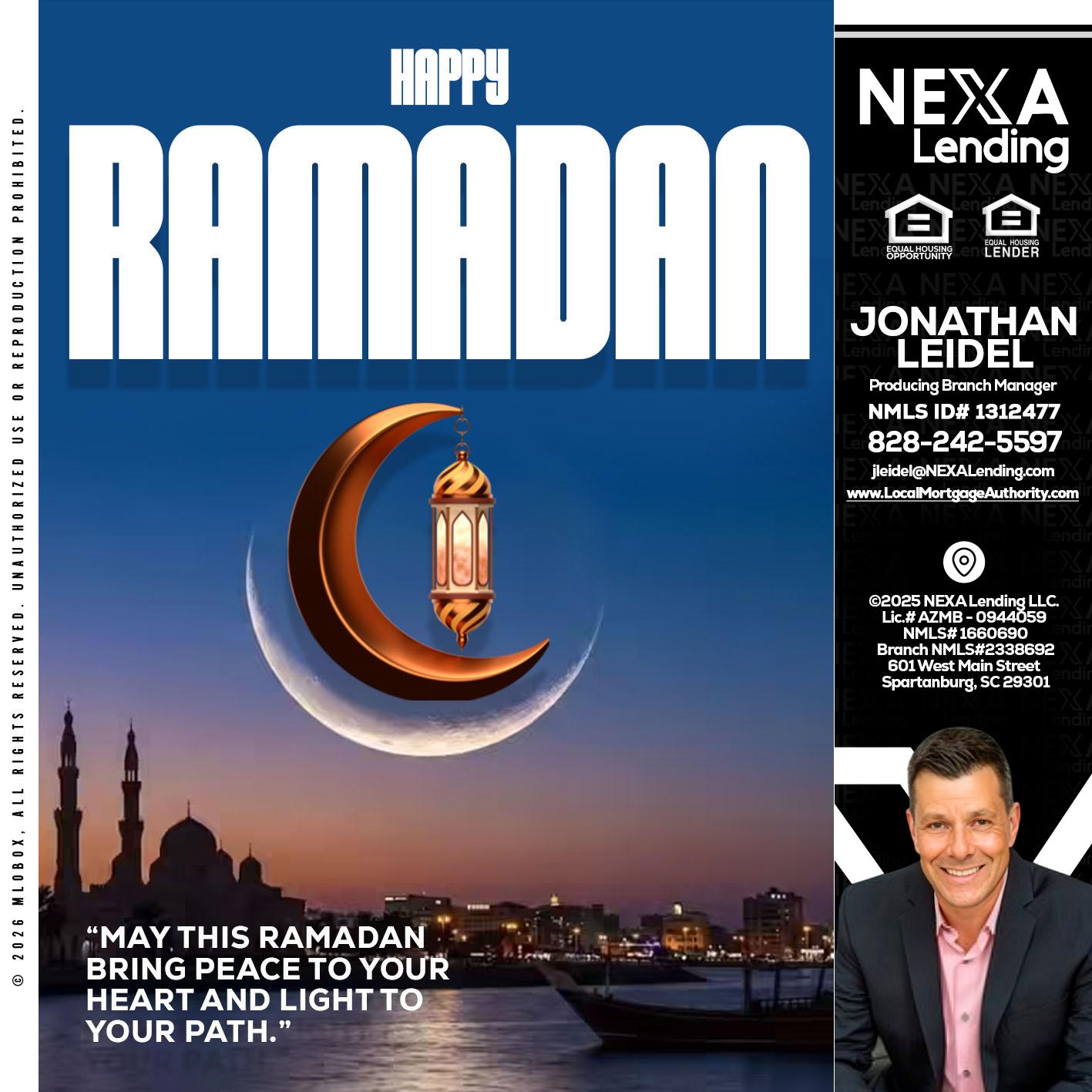 RAMADAN - Jonathan Leidel -Producing Branch Manager