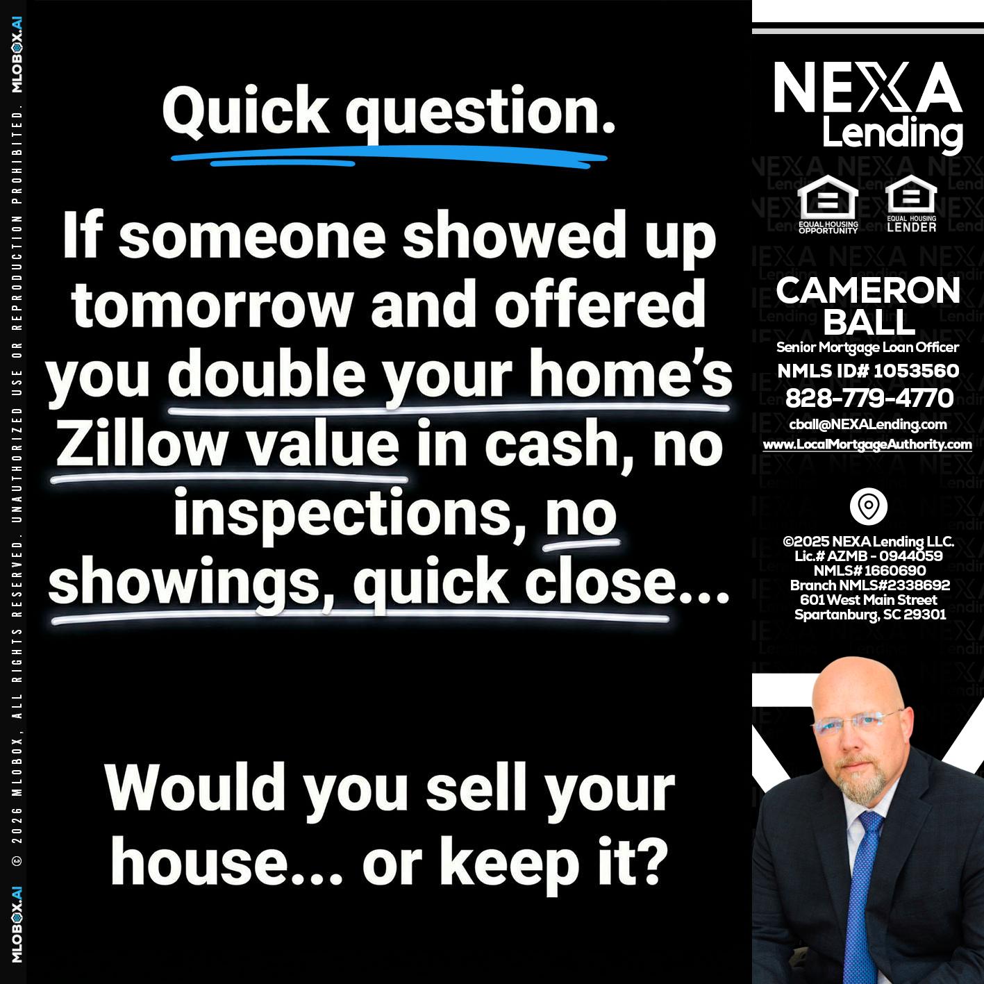 QUICK QUESTION - Jonathan Leidel -Producing Branch Manager