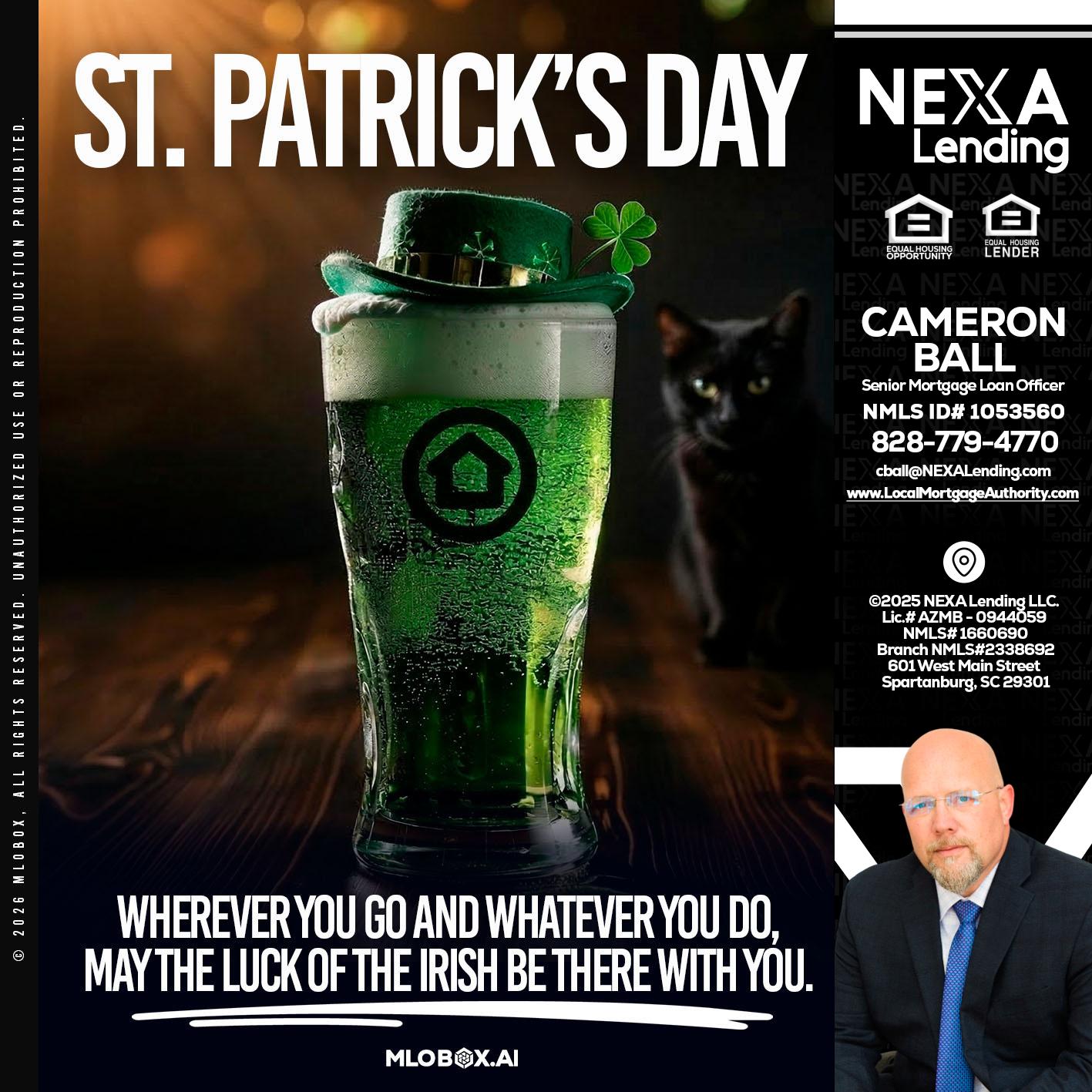 st. Patricks day - Jonathan Leidel -Producing Branch Manager