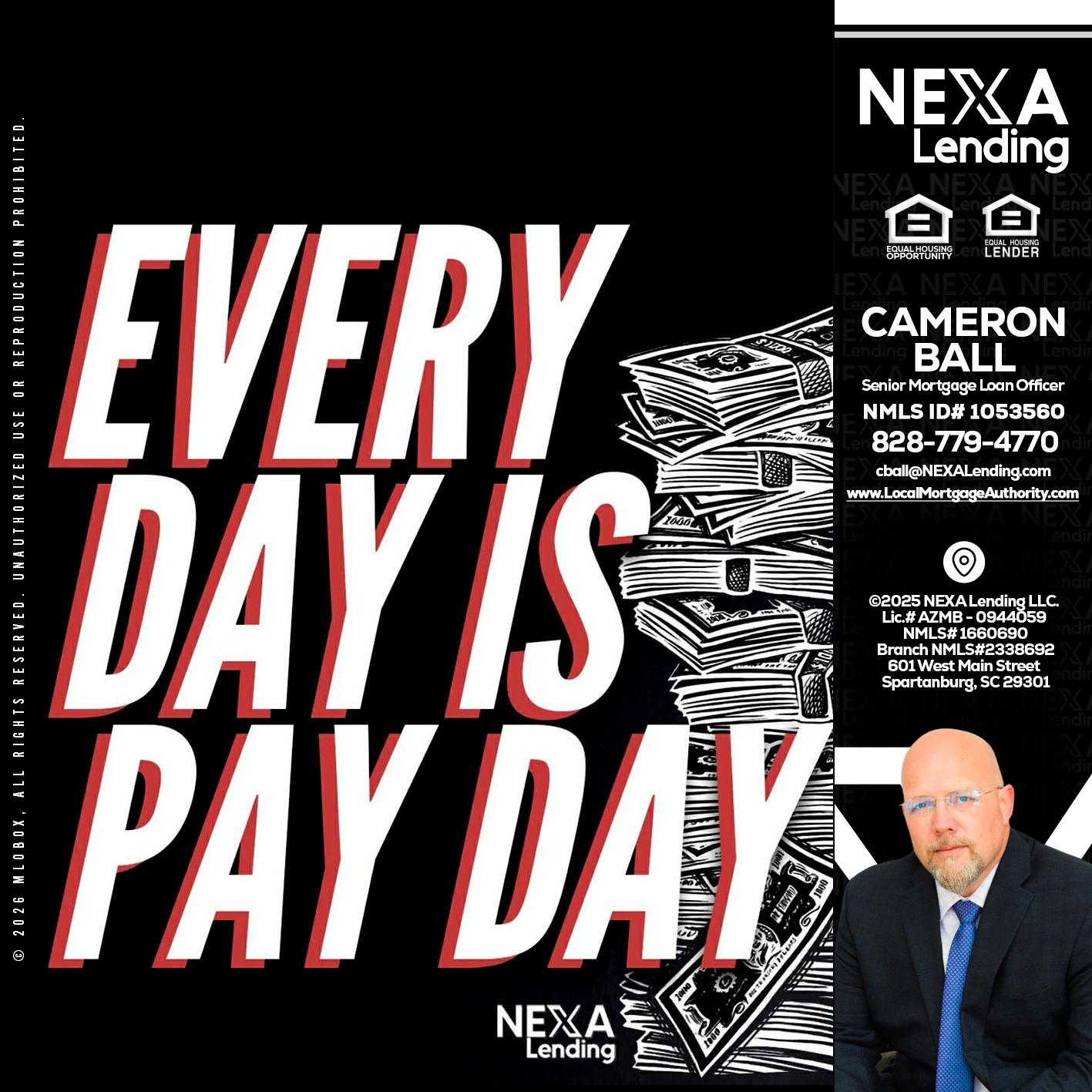 EVERY DAY IS PAY DAY - Jonathan Leidel -Producing Branch Manager