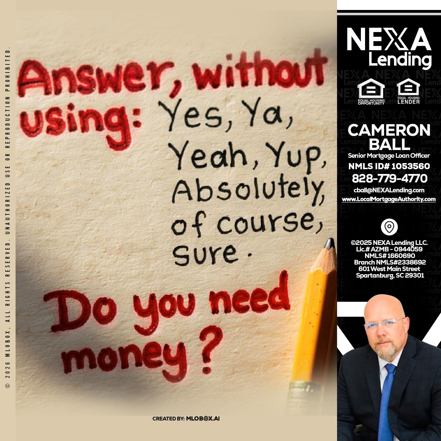 answer without - Jonathan Leidel -Producing Branch Manager