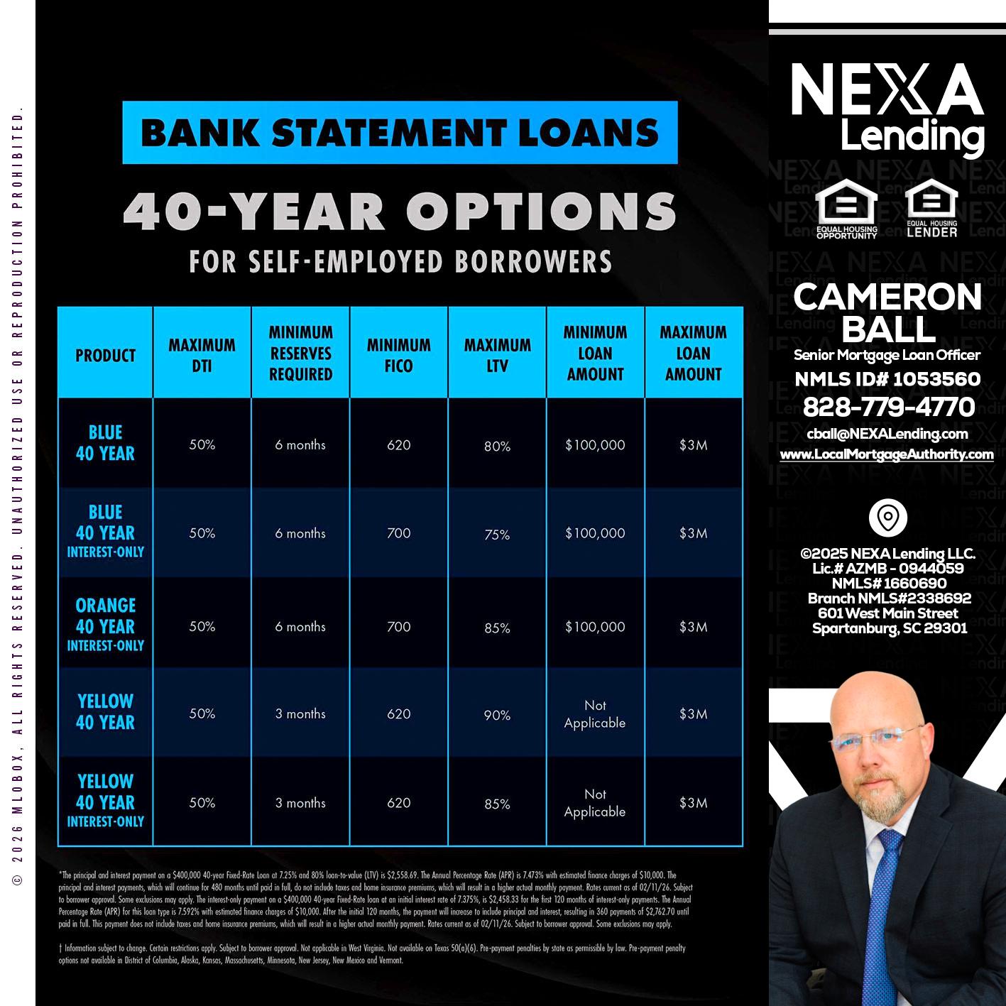 40 YR. OPTIONS - Jonathan Leidel -Producing Branch Manager