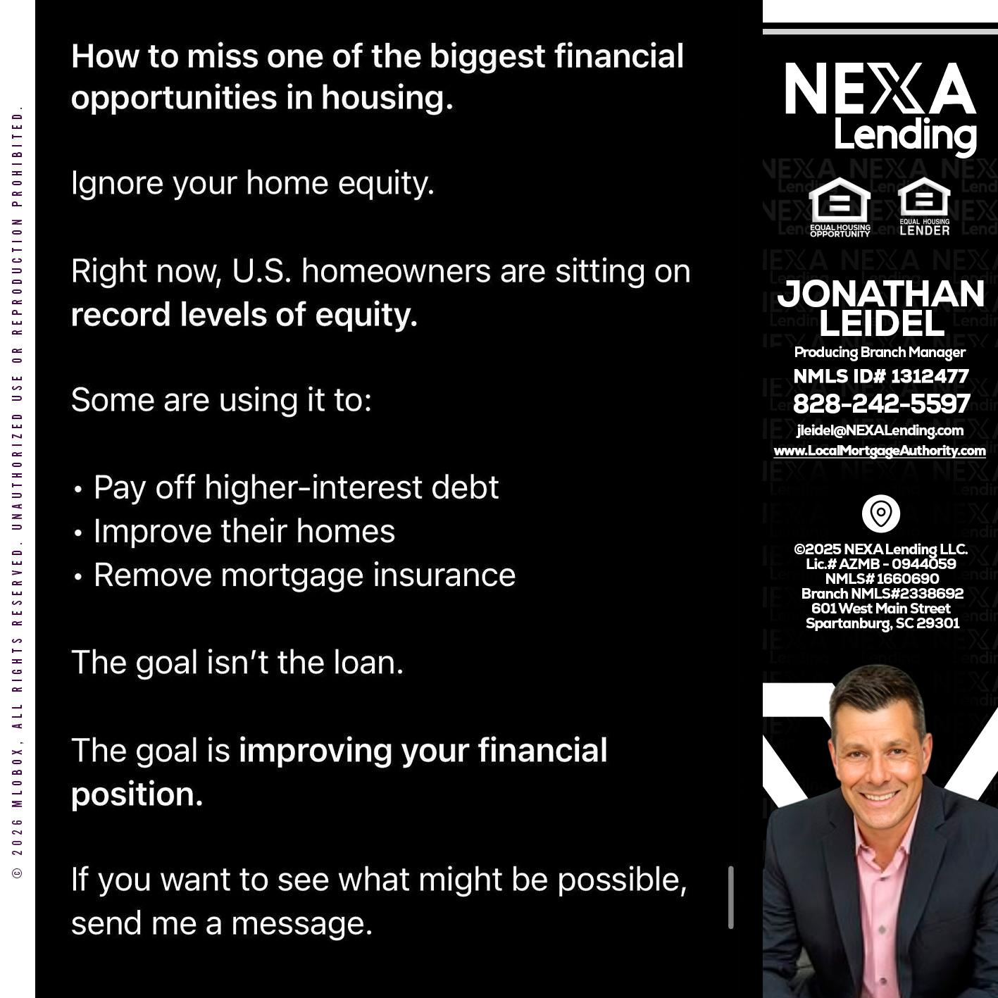 how to miss - Jonathan Leidel -Producing Branch Manager