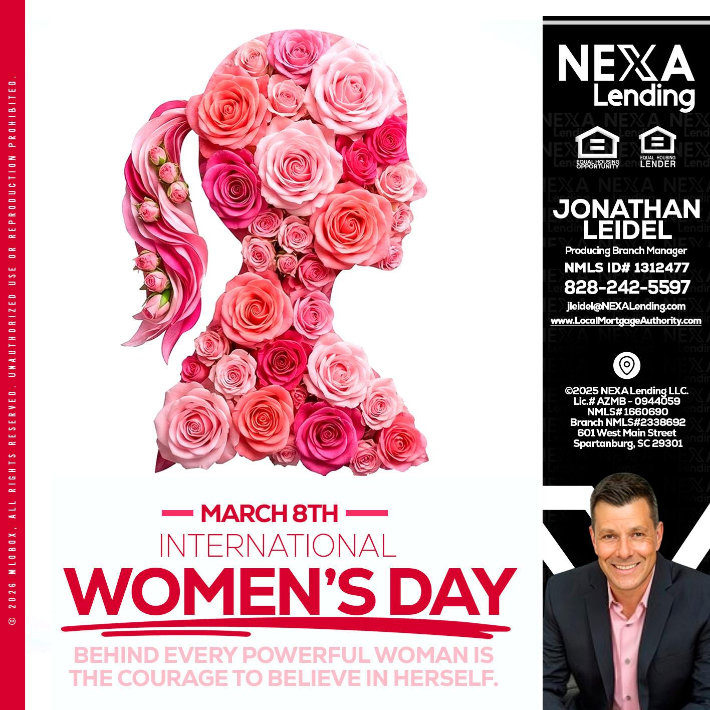 MARCH 8TH - Jonathan Leidel -Producing Branch Manager