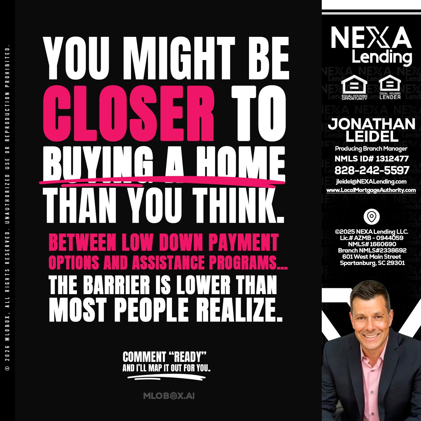 YOU MIGHT BE - Jonathan Leidel -Producing Branch Manager