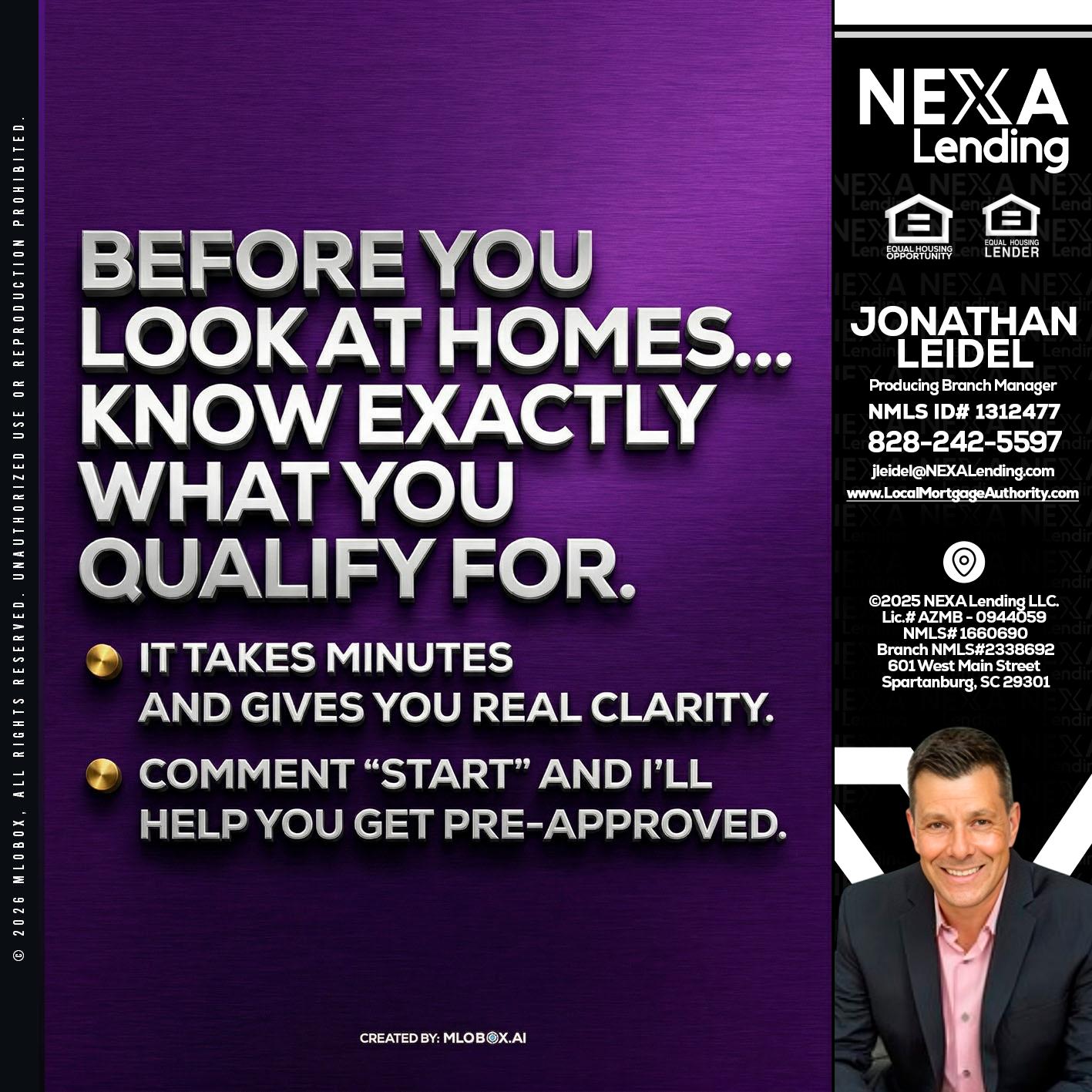 BEFORE YOU - Jonathan Leidel -Producing Branch Manager