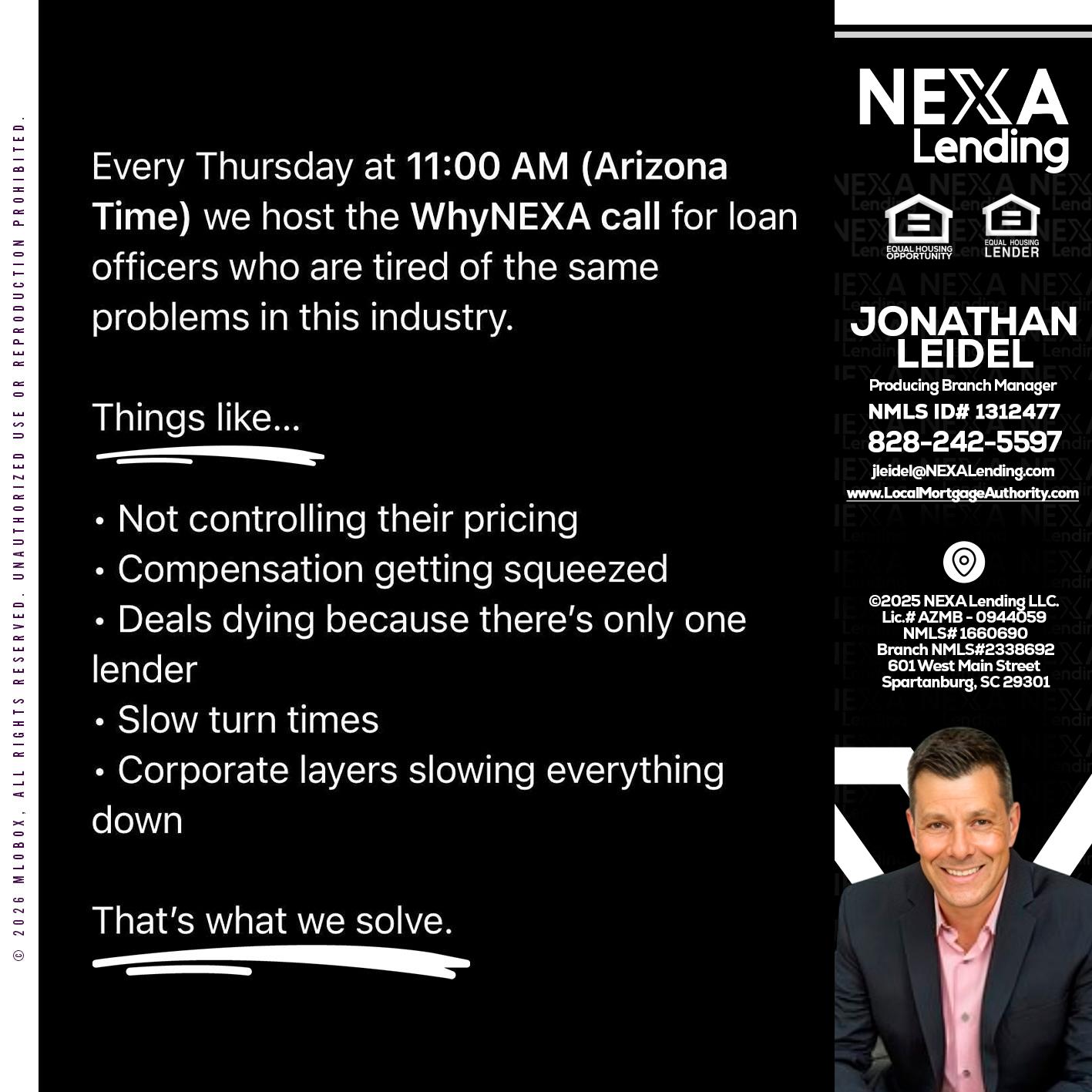 WHY NEXA - Jonathan Leidel -Producing Branch Manager