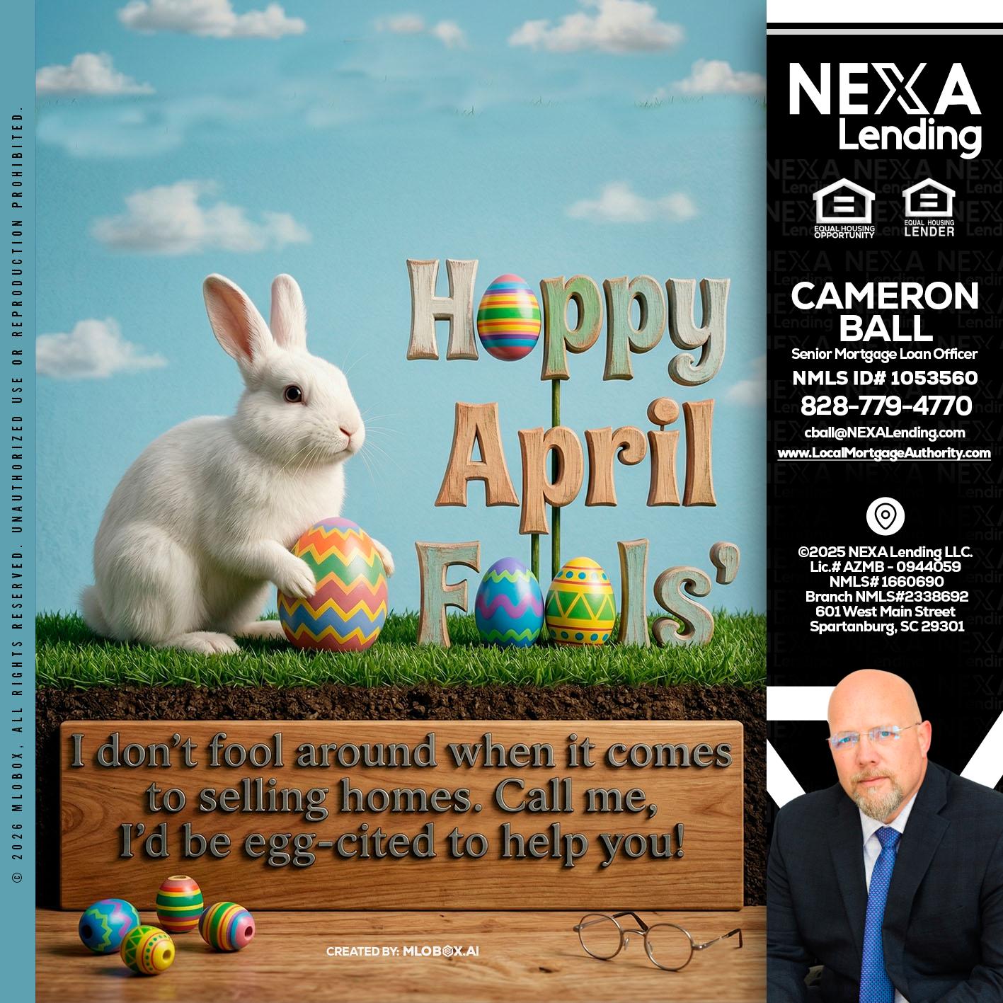 happy april fools - Jonathan Leidel -Producing Branch Manager