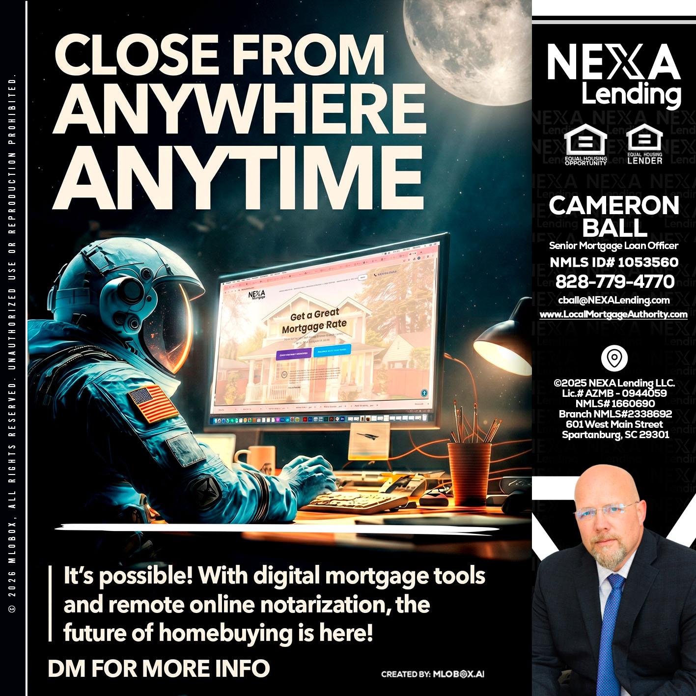 CLOSE FROM - Jonathan Leidel -Producing Branch Manager