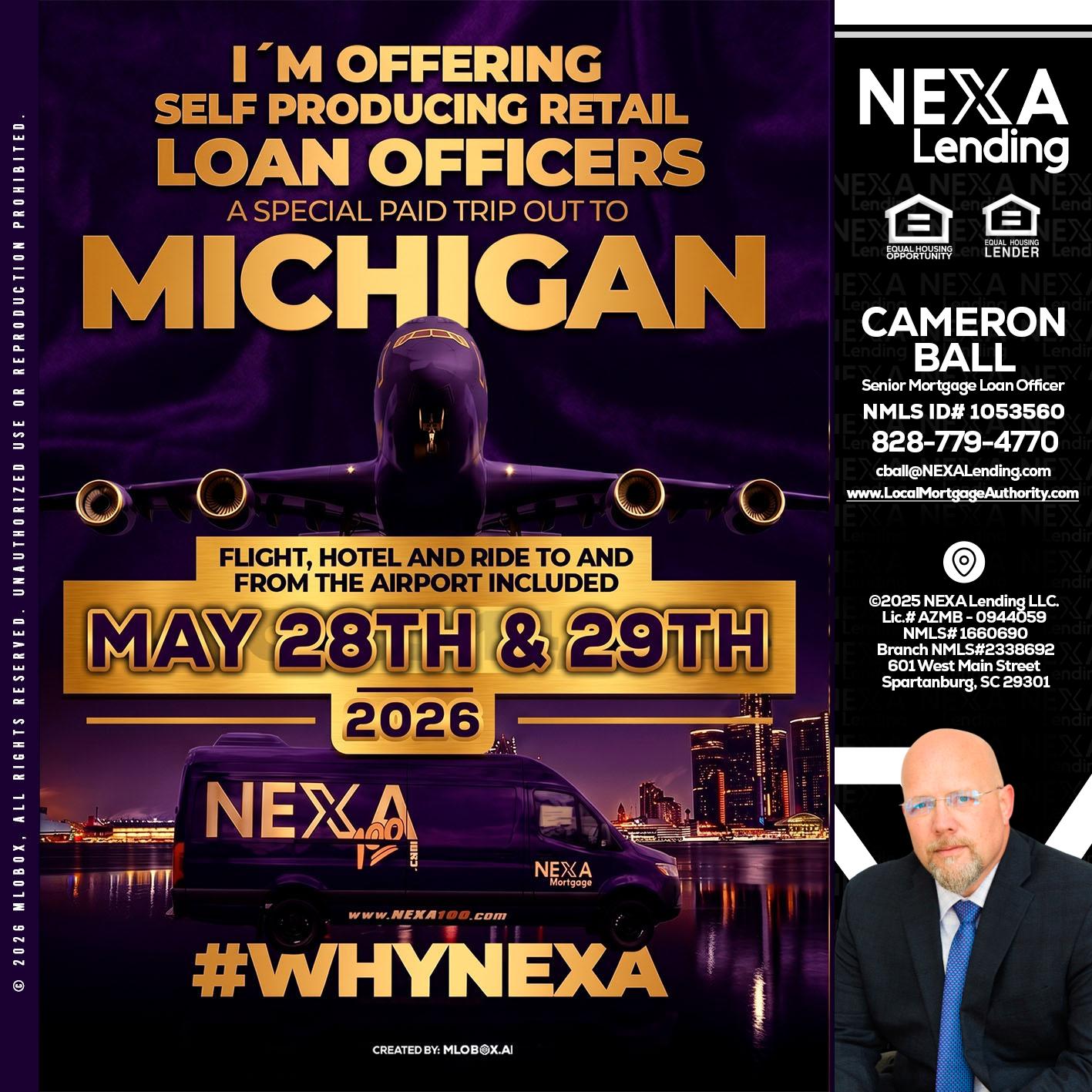 MICHIGAN - Jonathan Leidel -Producing Branch Manager