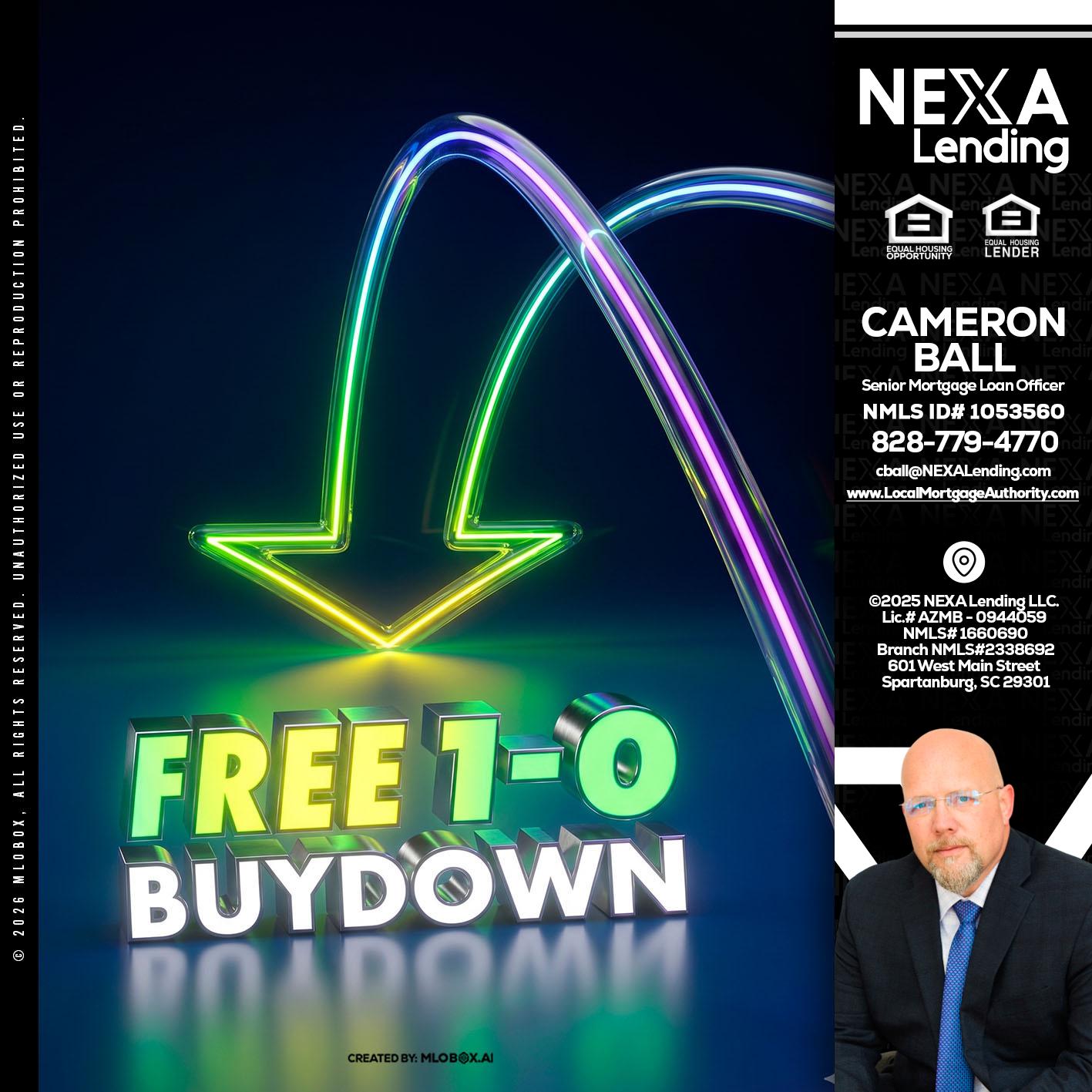 FREE 1-0 BUYDOWN - Jonathan Leidel -Producing Branch Manager