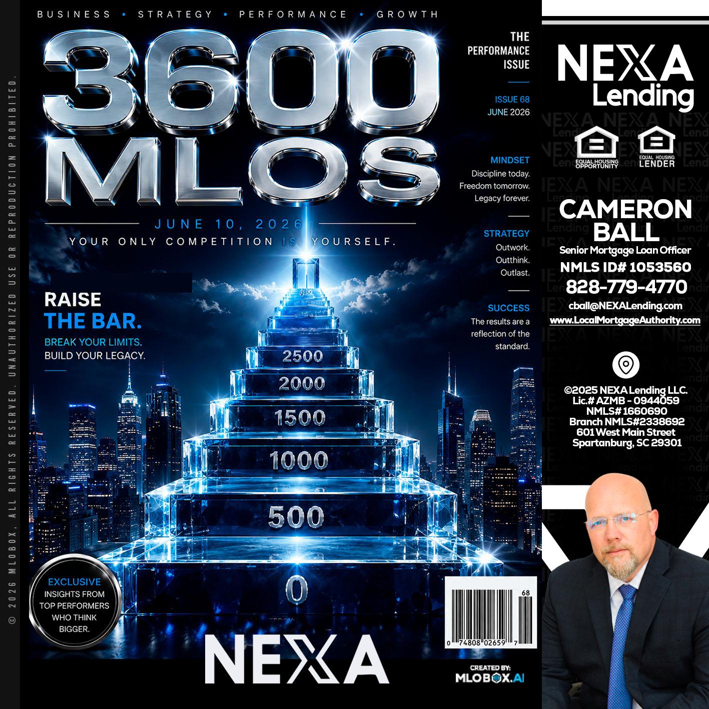 3600 MLOs - Jonathan Leidel -Producing Branch Manager