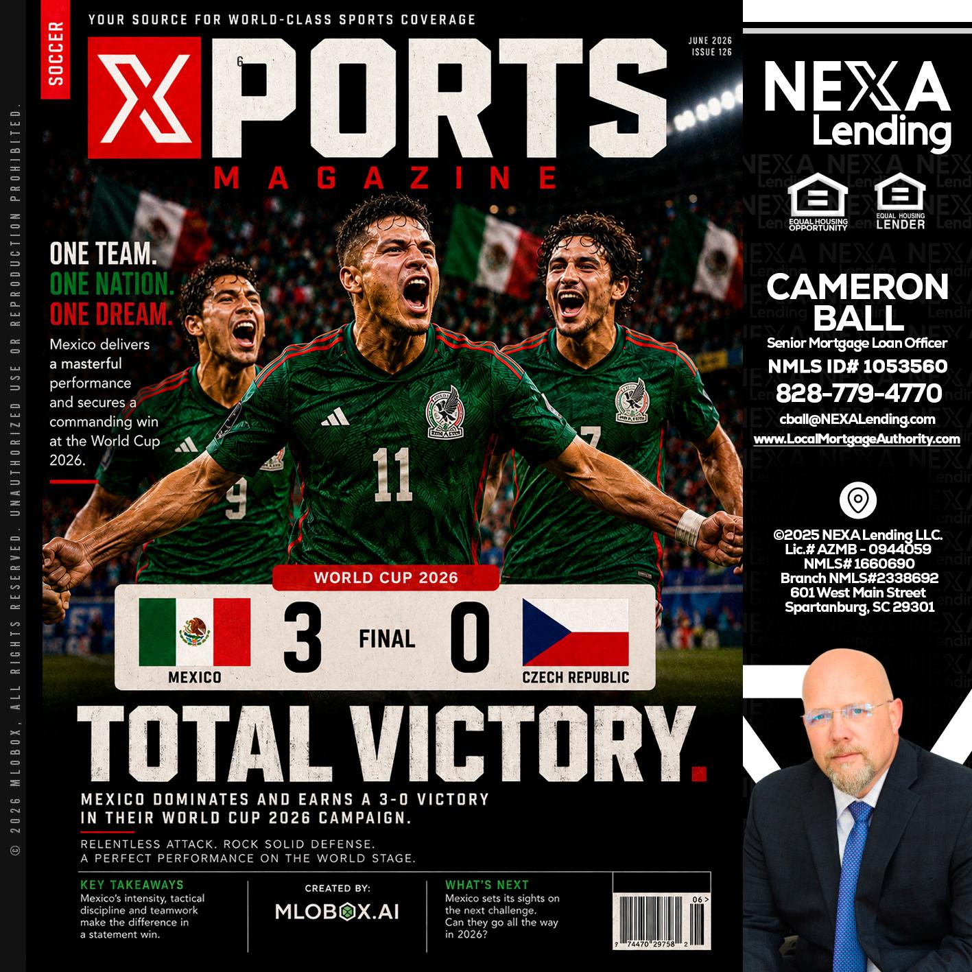 World Cup 2026 MEX 1-0 CZECH - Jonathan Leidel -Producing Branch Manager