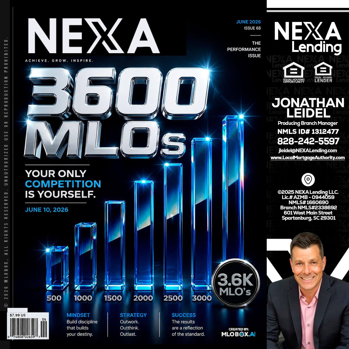 3600 MLOs - Jonathan Leidel -Producing Branch Manager