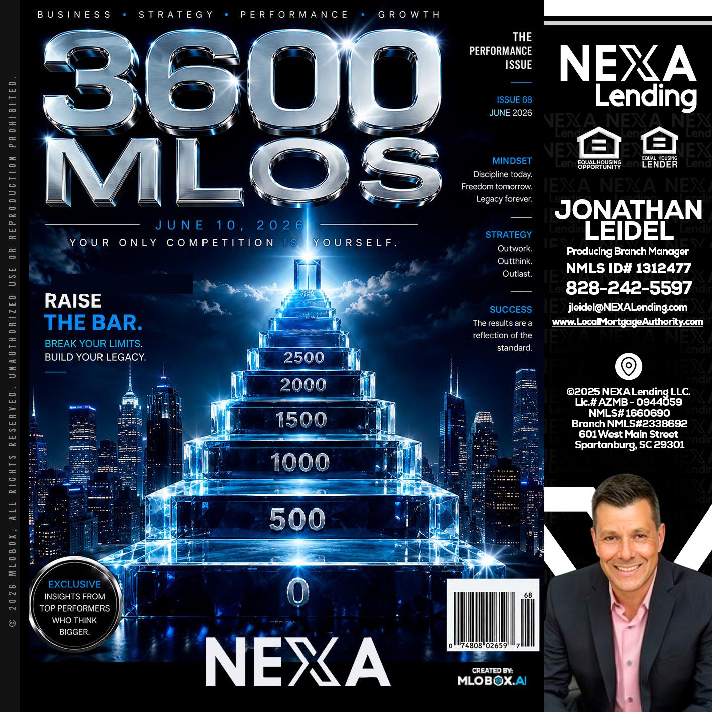 3600 MLOs - Jonathan Leidel -Producing Branch Manager