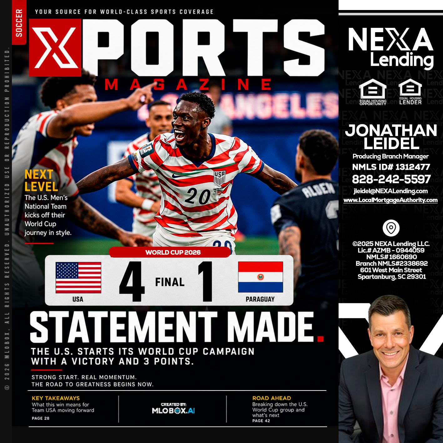 XPORTS - Jonathan Leidel -Producing Branch Manager
