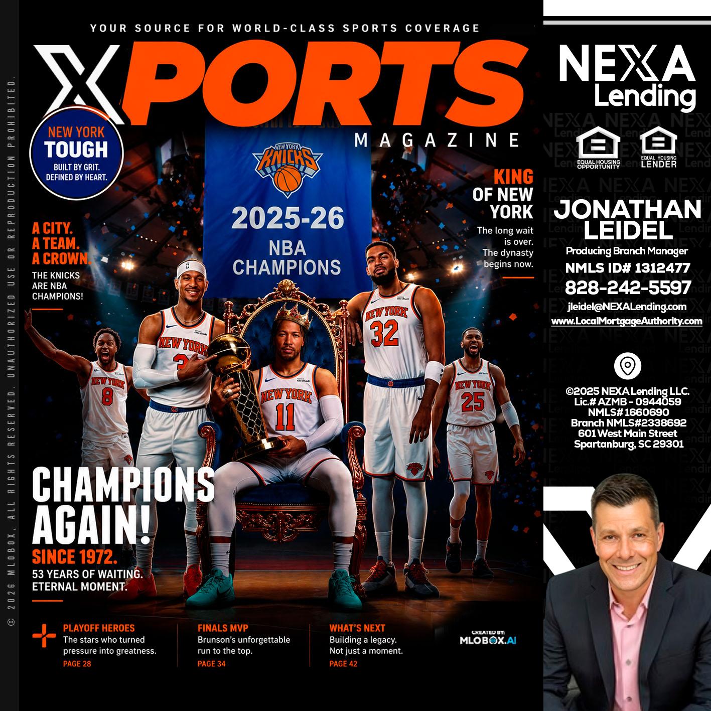XPORTS MAGAZINE - Jonathan Leidel -Producing Branch Manager