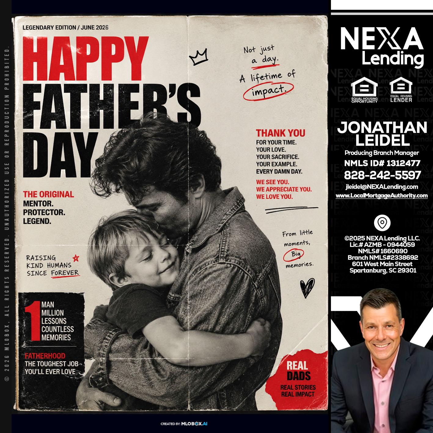 HAPPY FATHERS DAY - Jonathan Leidel -Producing Branch Manager