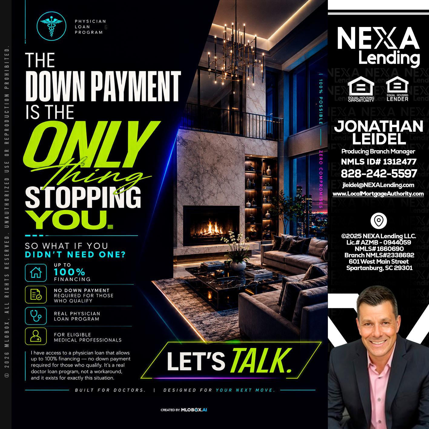 THE DOWN PAYMENT - Jonathan Leidel -Producing Branch Manager
