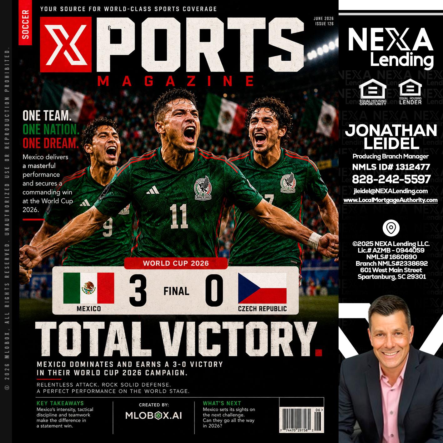 World Cup 2026 MEX 1-0 CZECH - Jonathan Leidel -Producing Branch Manager