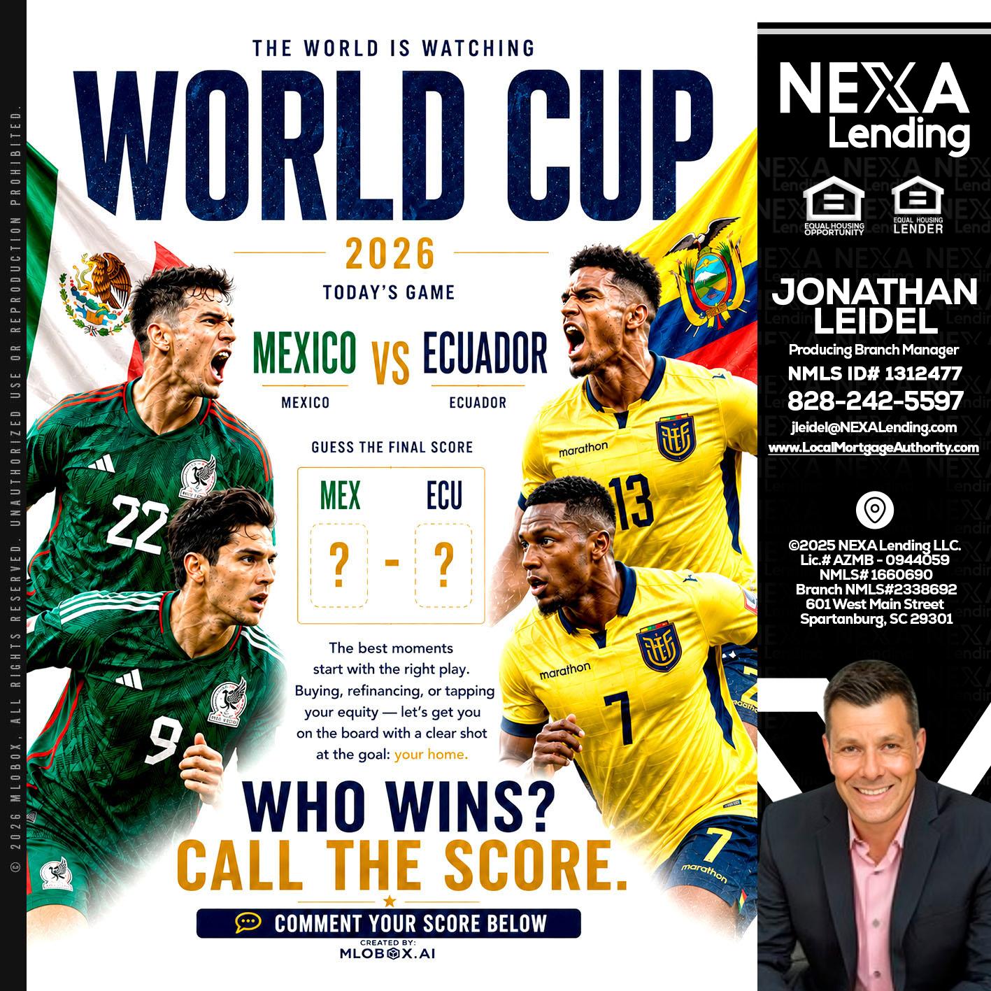 WORLD CUP 2026 - Jonathan Leidel -Producing Branch Manager