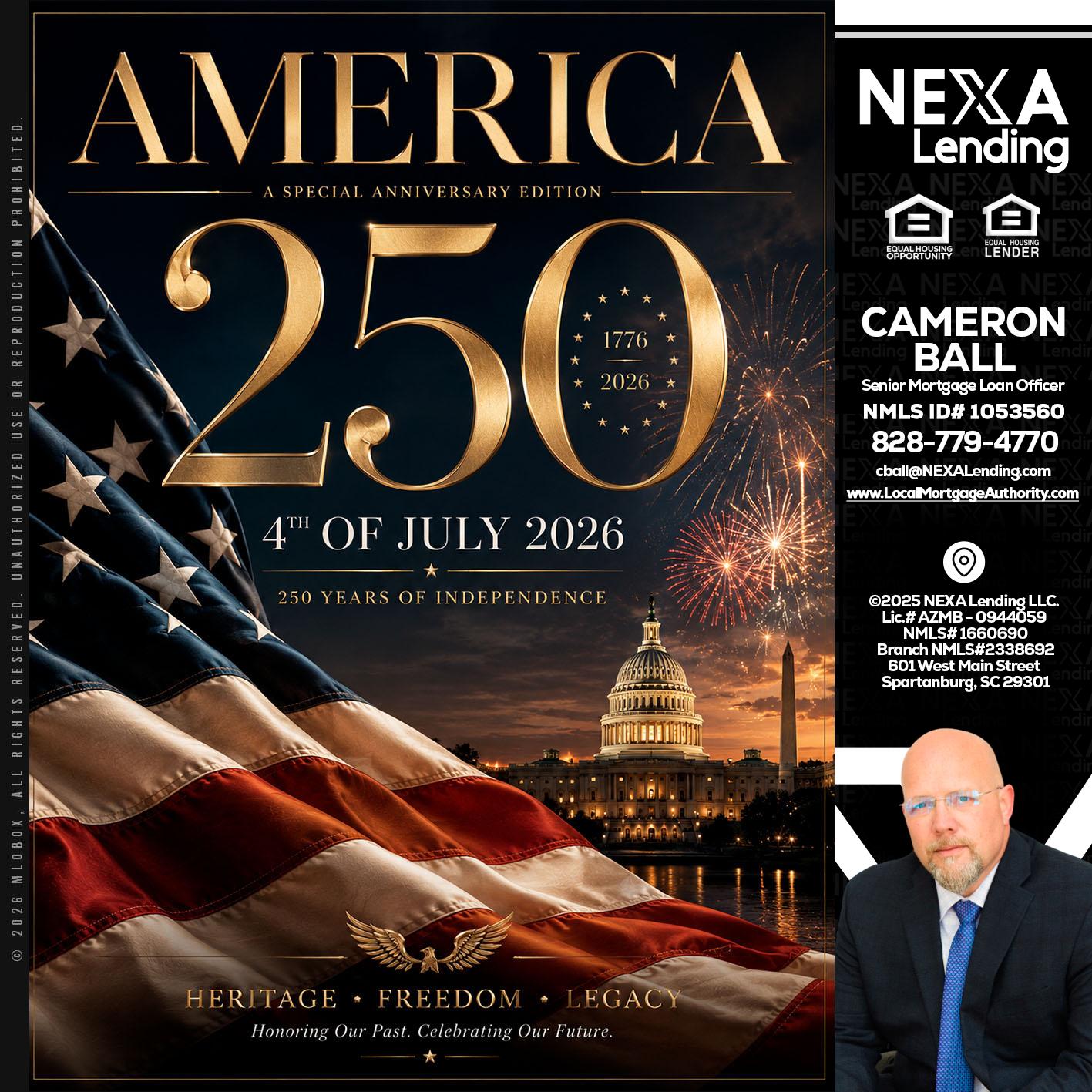 AMERICA 250 TH - Jonathan Leidel -Producing Branch Manager