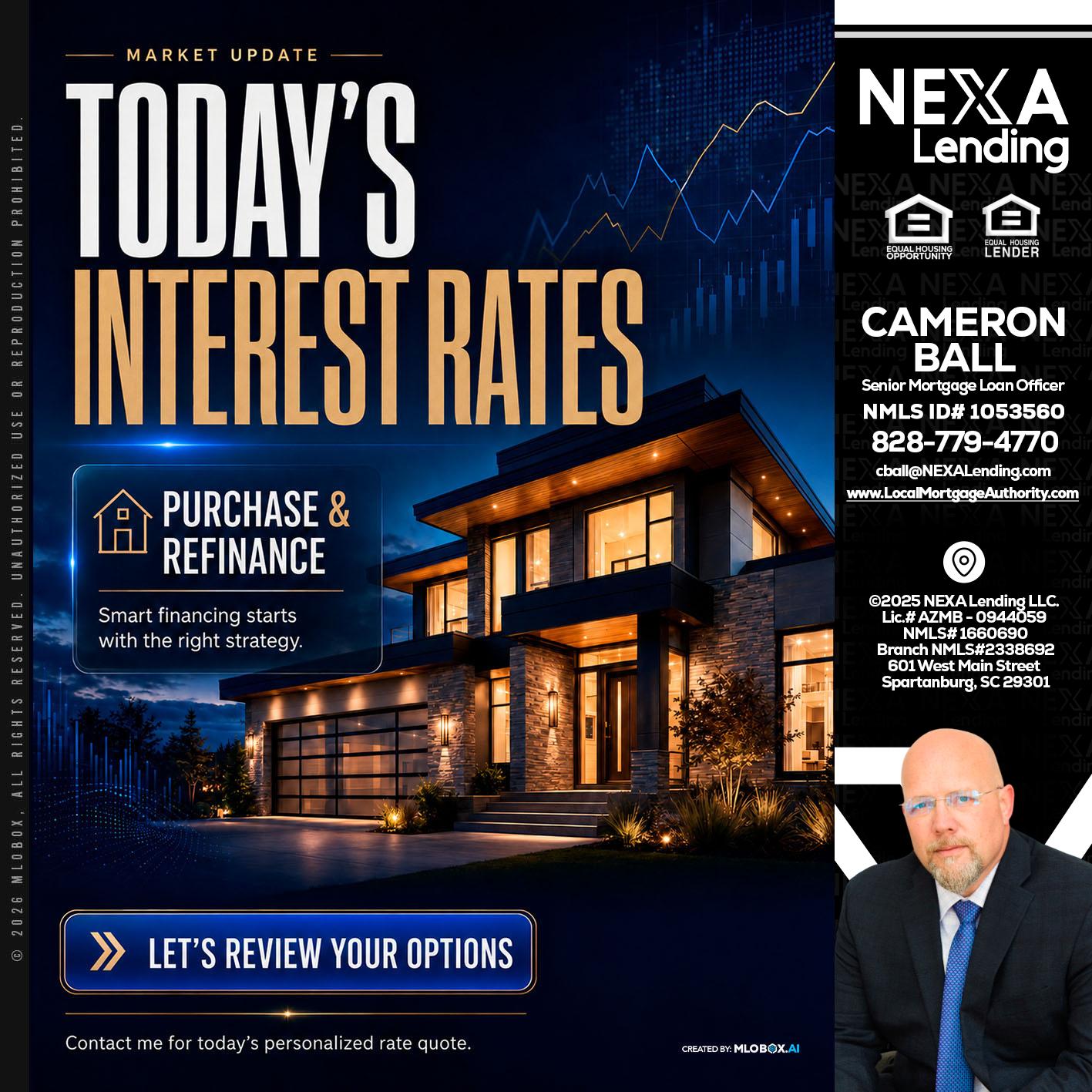 TODAYS RATES - Jonathan Leidel -Producing Branch Manager