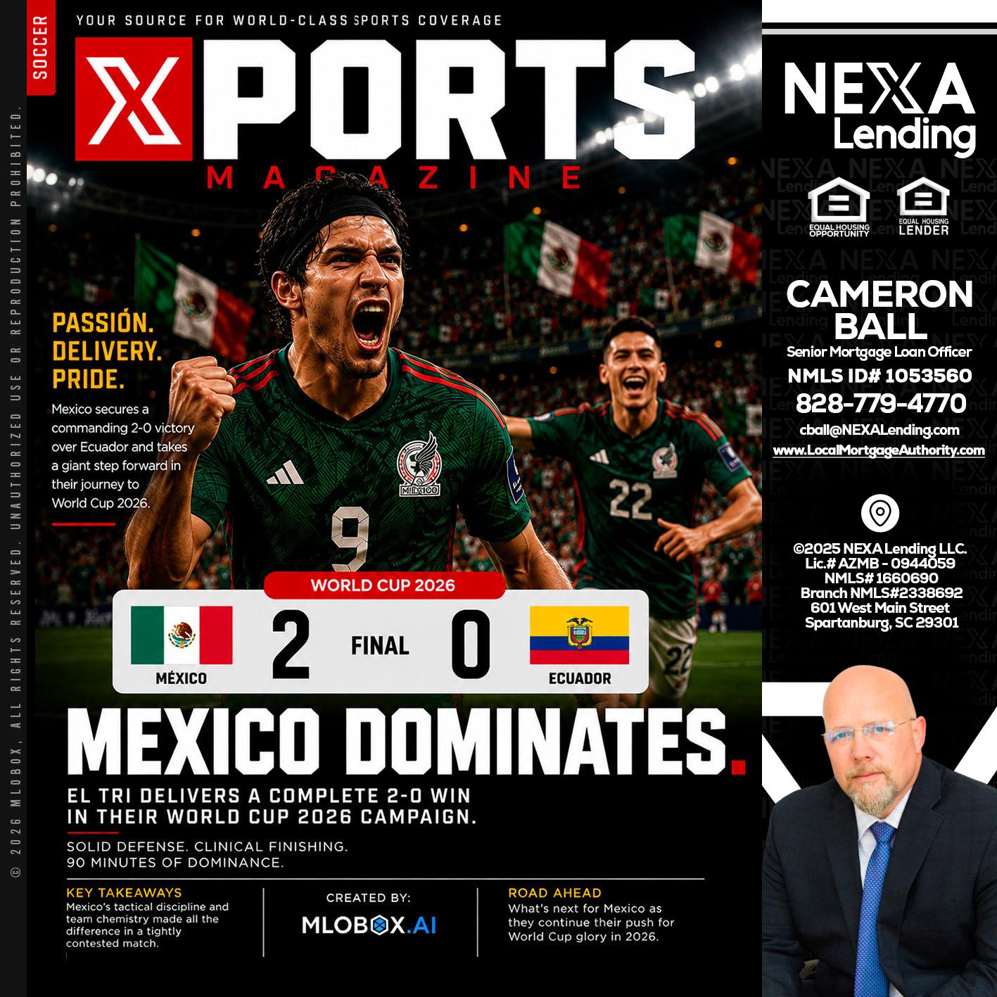 XPORTS MEX 2-0 ECUADOR - Jonathan Leidel -Producing Branch Manager