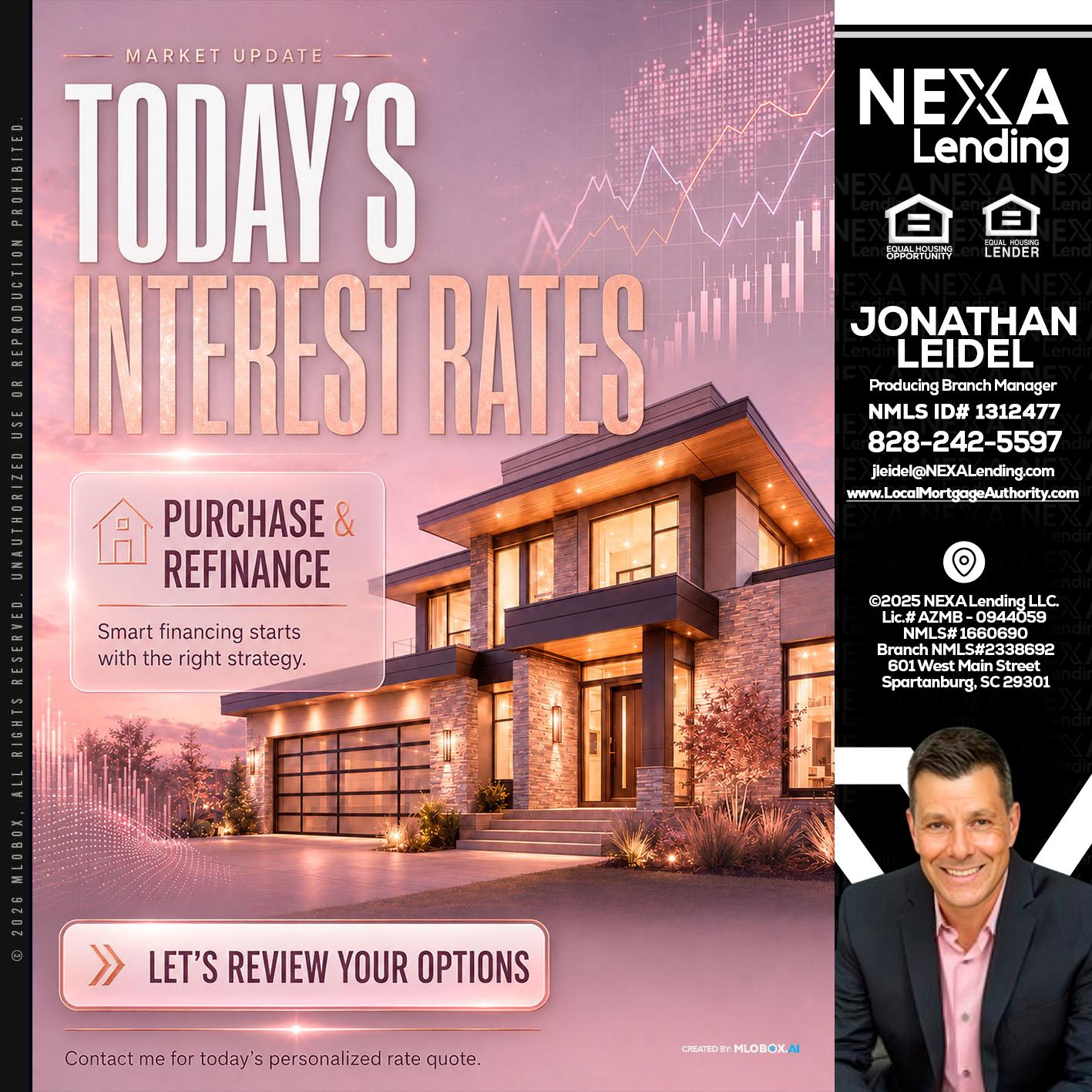todays interest rates - Jonathan Leidel -Producing Branch Manager