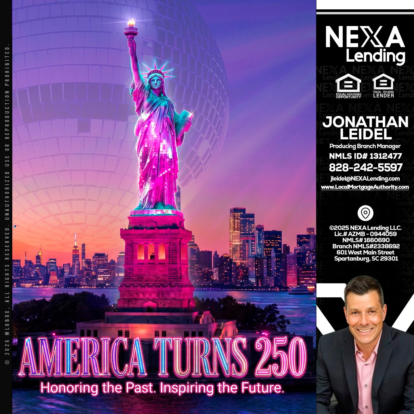 AMERICA TURNS 250 - Jonathan Leidel -Producing Branch Manager