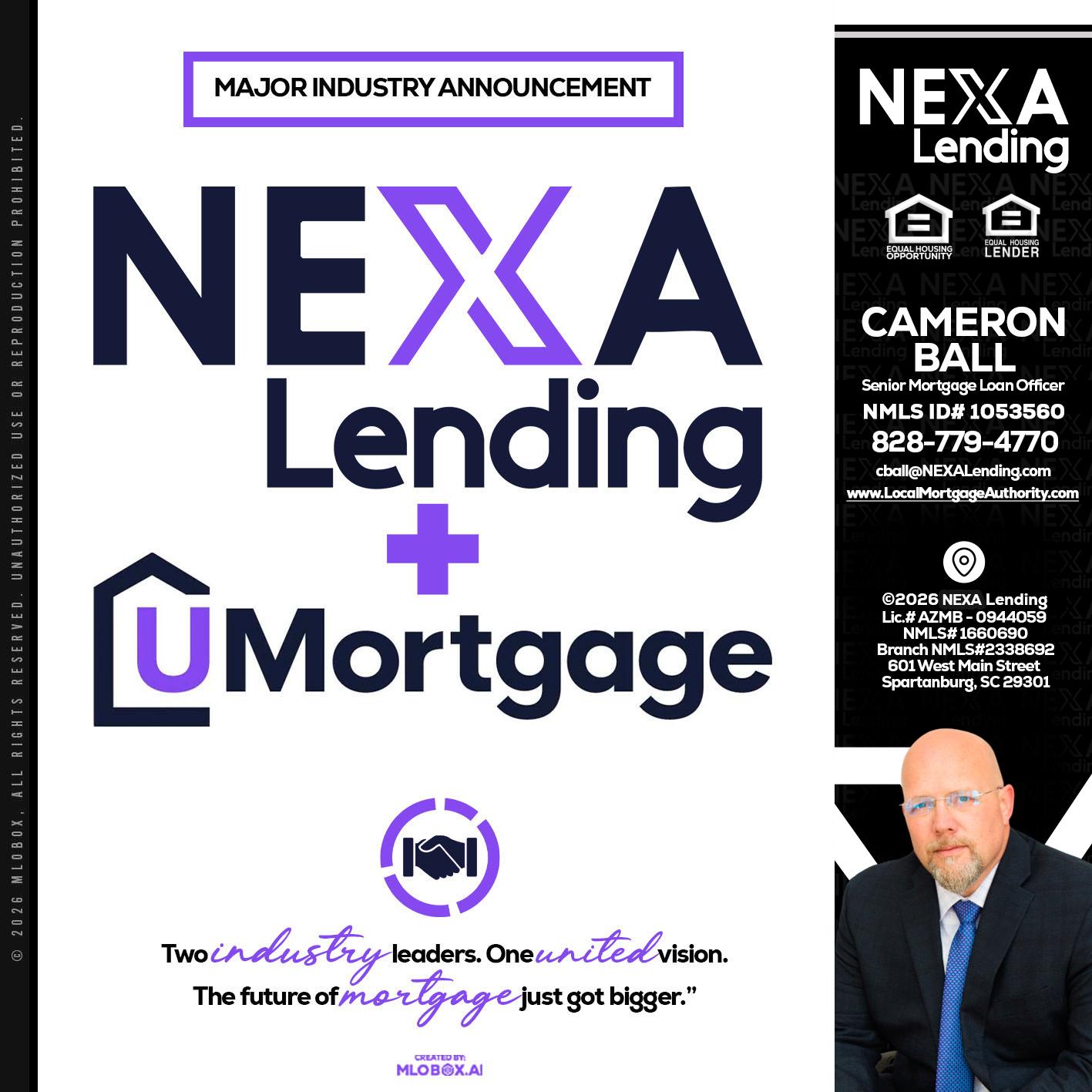 NEXA LENDING U MORTGAGE - Jonathan Leidel -Producing Branch Manager