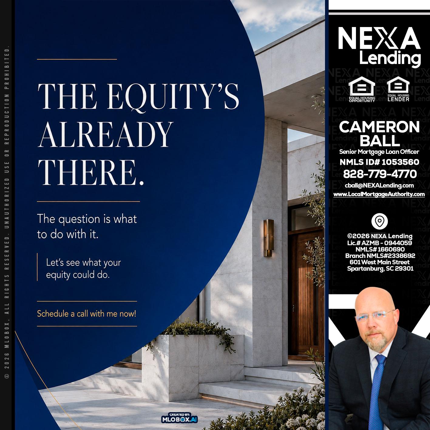the equity's - Jonathan Leidel -Producing Branch Manager