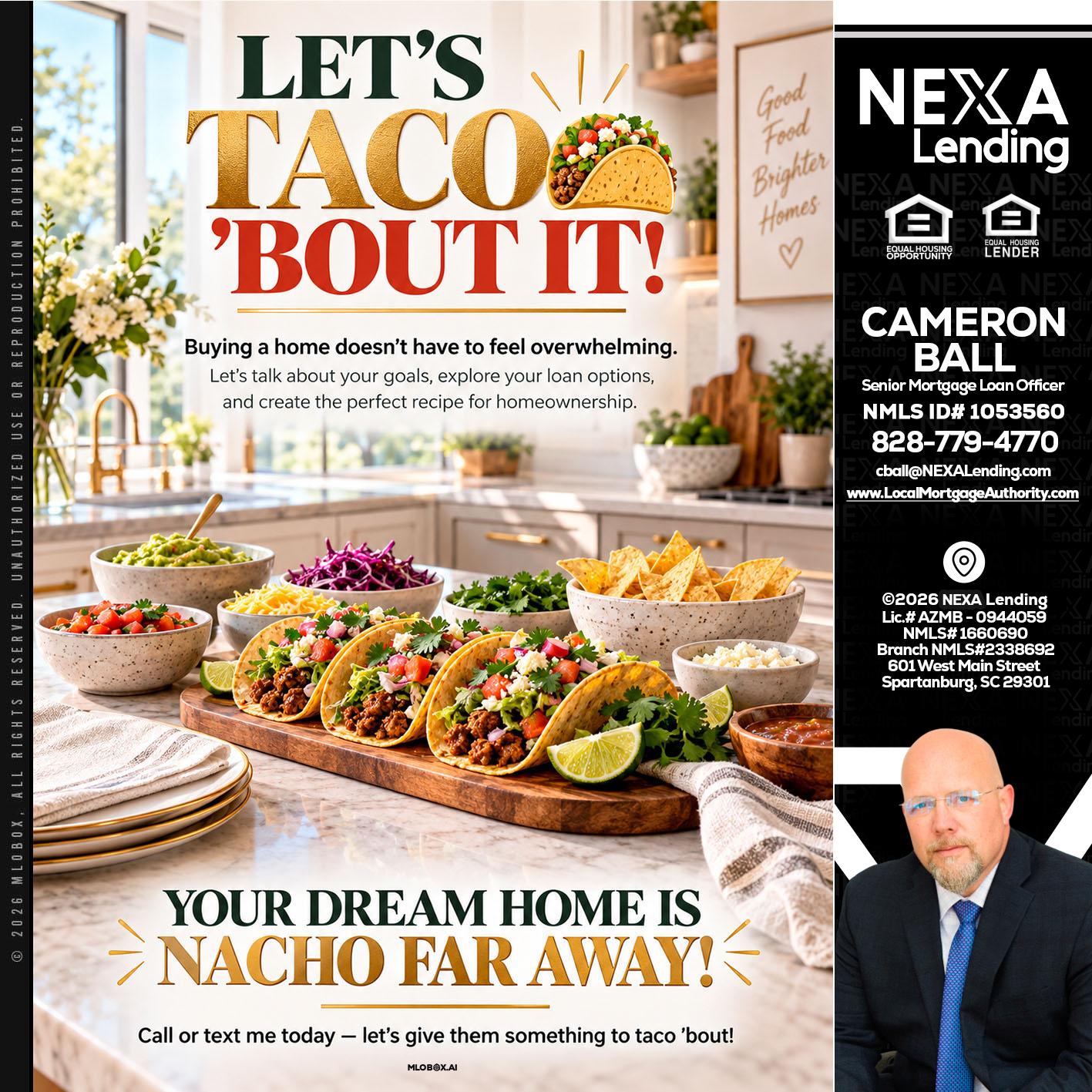 LETS TACO ABOUT IT - Jonathan Leidel -Producing Branch Manager