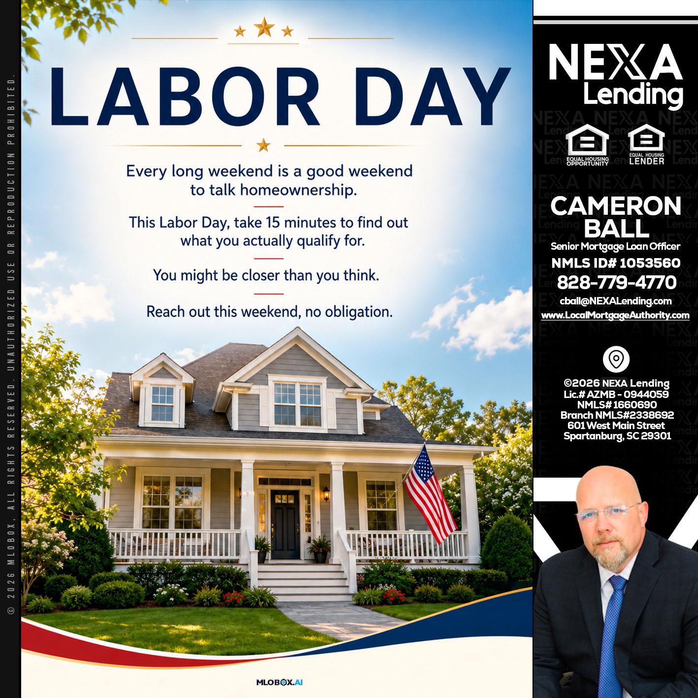 LABOR DAY - Jonathan Leidel -Producing Branch Manager