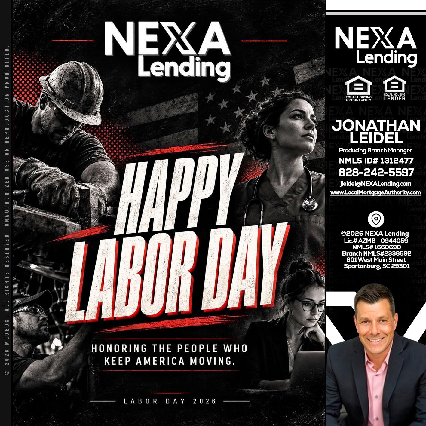 LABOR DAY - Jonathan Leidel -Producing Branch Manager
