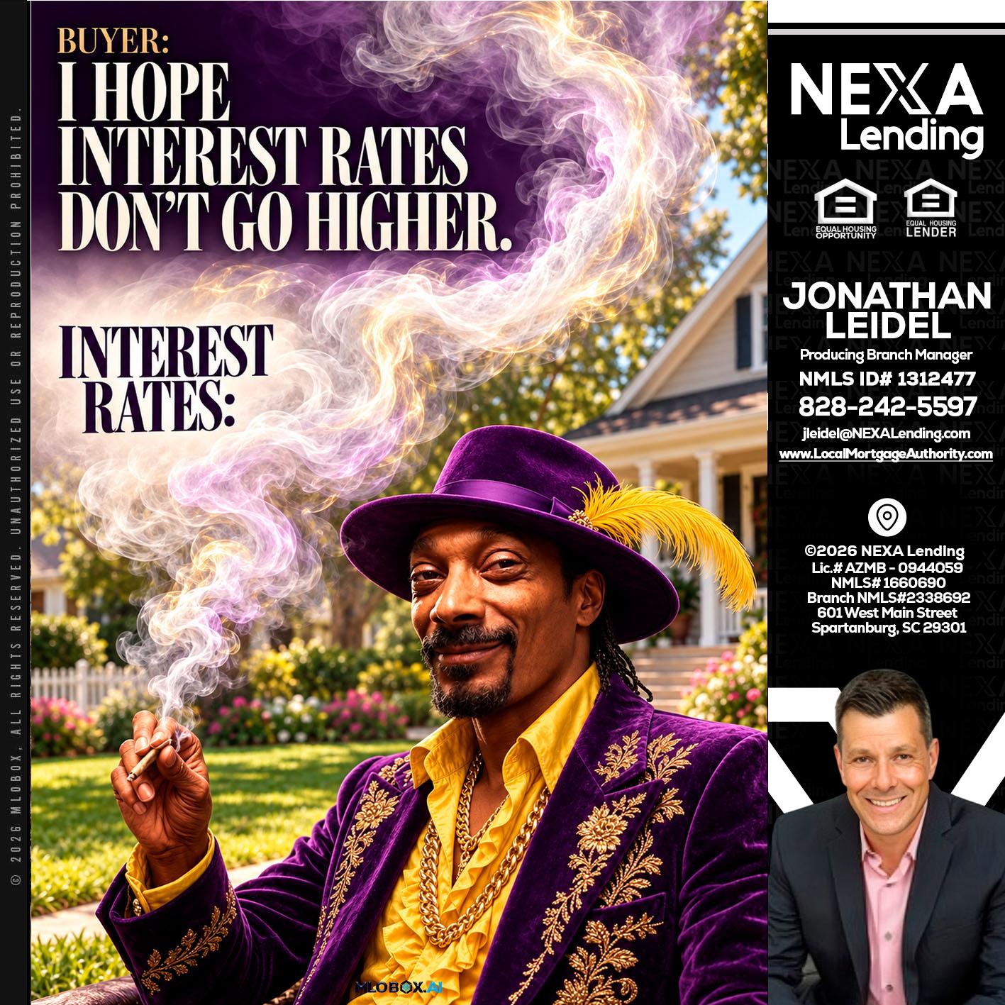 I HOPE RATES - Jonathan Leidel -Producing Branch Manager