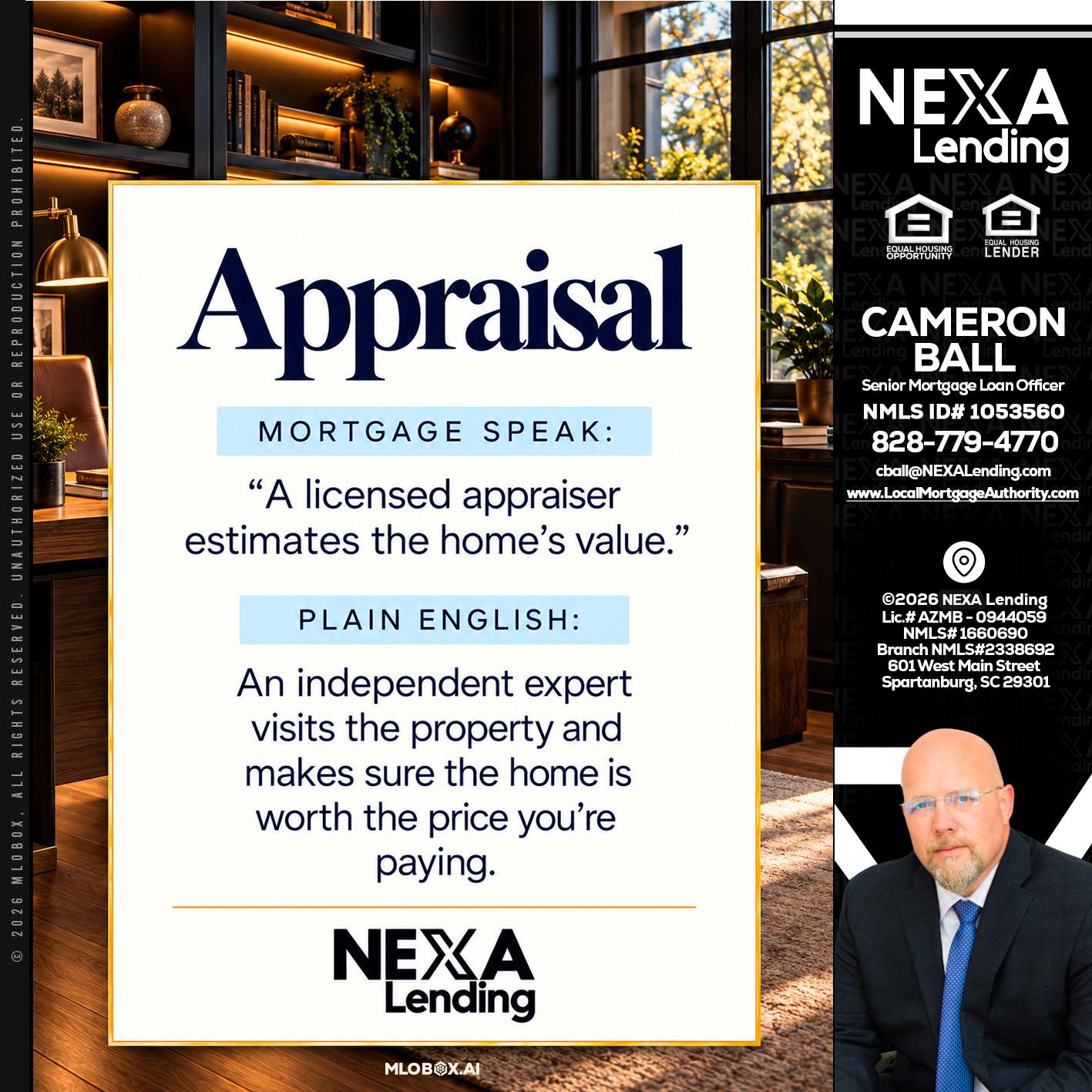 appraisal - Jonathan Leidel -Producing Branch Manager