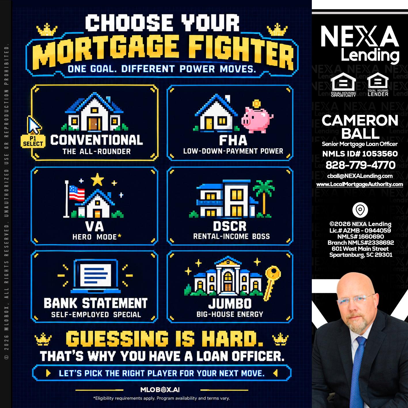 CHOOSE YOUR MORTGAGE - Jonathan Leidel -Producing Branch Manager