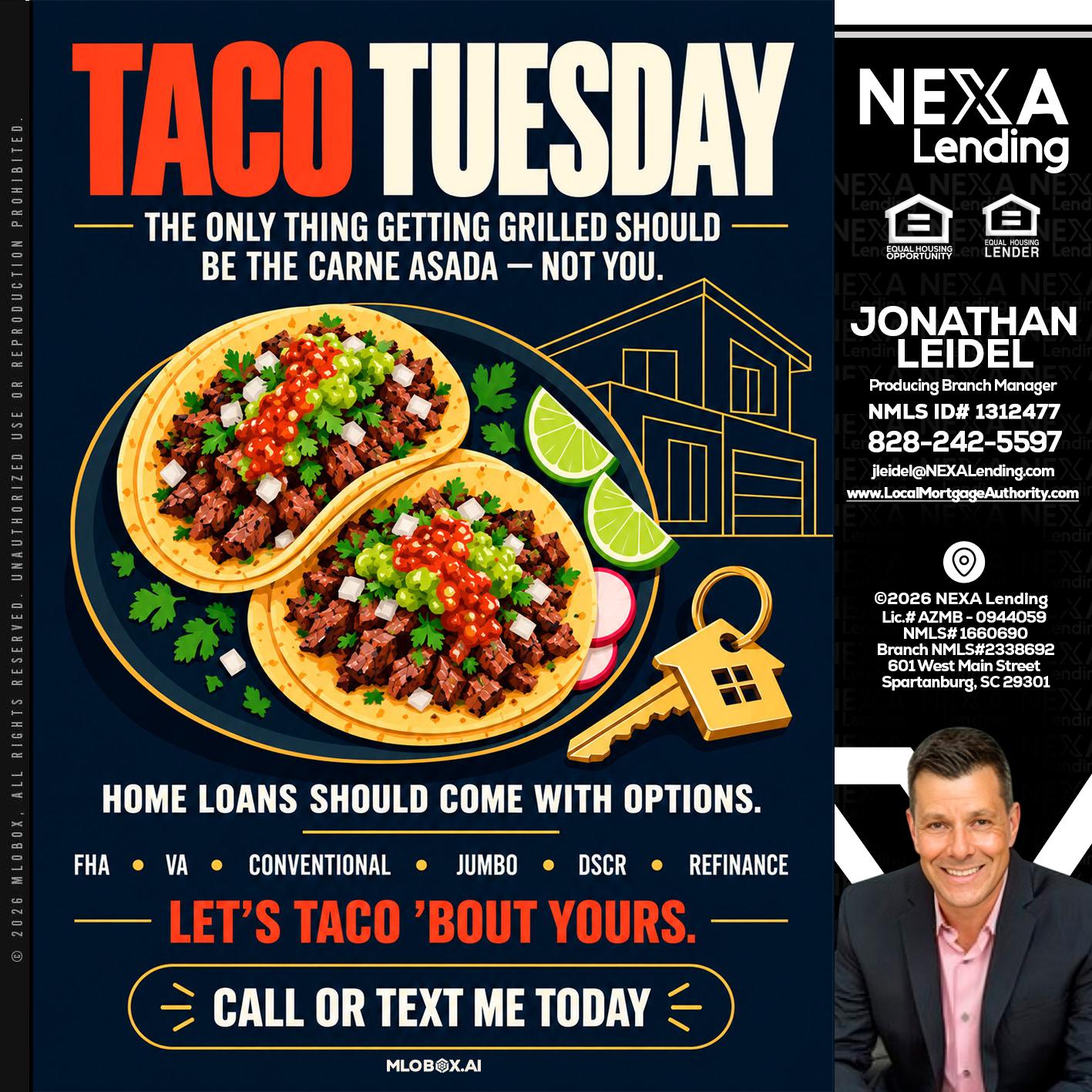 TACOS TUESDAY - Jonathan Leidel -Producing Branch Manager